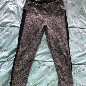 Gray athletic capris